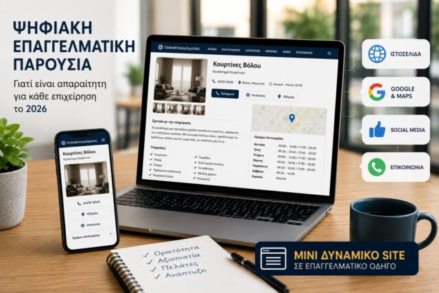 Ψηφιακή Επαγγελματική Παρουσία: Γιατί είναι απαραίτητη για κάθε επιχείρηση το 2026